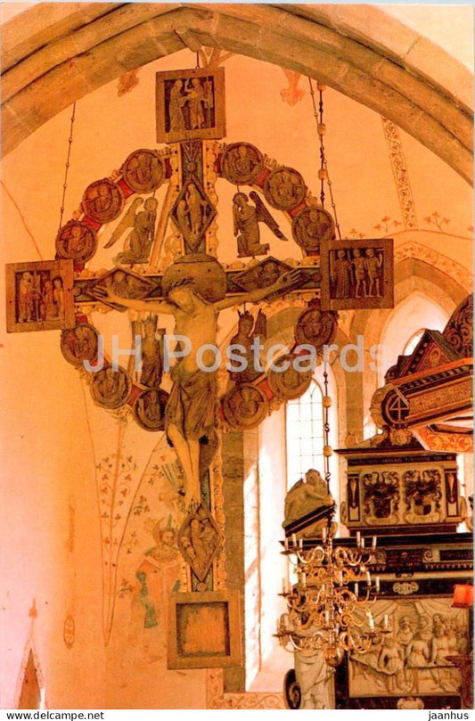 Frojel Kyrka - interior - church - Gotland - 25115 - Sweden - unused - JH Postcards