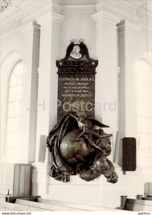 Stockholm - Adolf Fredriks Kyrka - Cartesiusmonument - church - 17061 - Sweden - used - JH Postcards