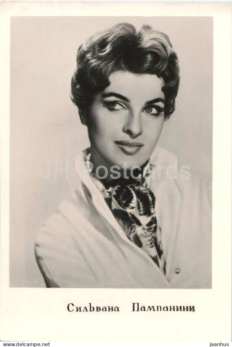 Silvana Pampanini - Italian movie actress - 1 - 1960 - Russia USSR - unused - JH Postcards