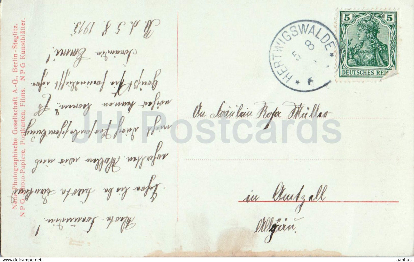 Château de Chillon et Dents du Midi - château - 6906 - carte postale ancienne - 1915 - Suisse - d'occasion 