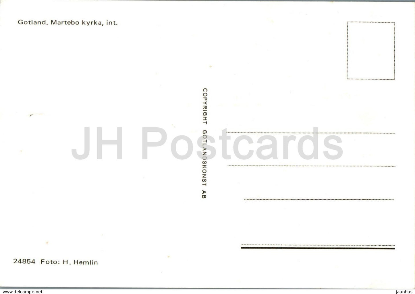 Martebo Kyrka - intérieur - église - Gotland - 24854 - Suède - inutilisé 