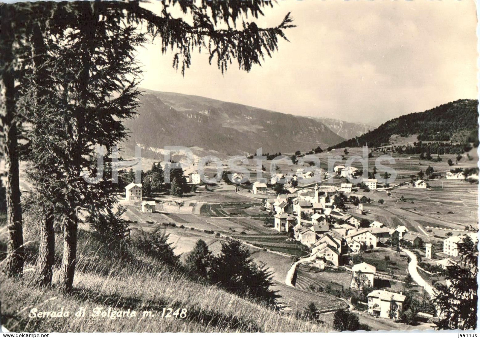 Serrada di Folgaria m. 1248 - alpine village - Dolomites - mountains - Alps - old postcard - Italy - unused - JH Postcards