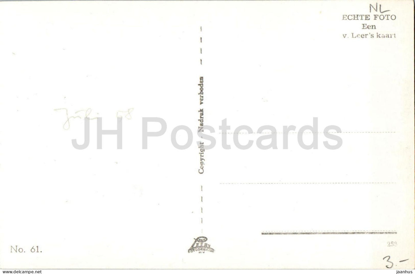Amsterdam Kalverstraat – Kalverstraße – Einkaufsstraße Menschen Geschäfte – 61 – alte Postkarte – Niederlande – unbenutzt