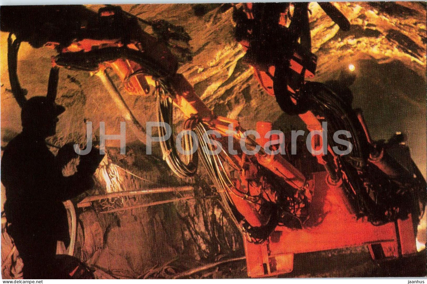 Kirovsk - Tsentralny Mine - industrial view - mining - 1977 - Russia - USSR - unused - JH Postcards