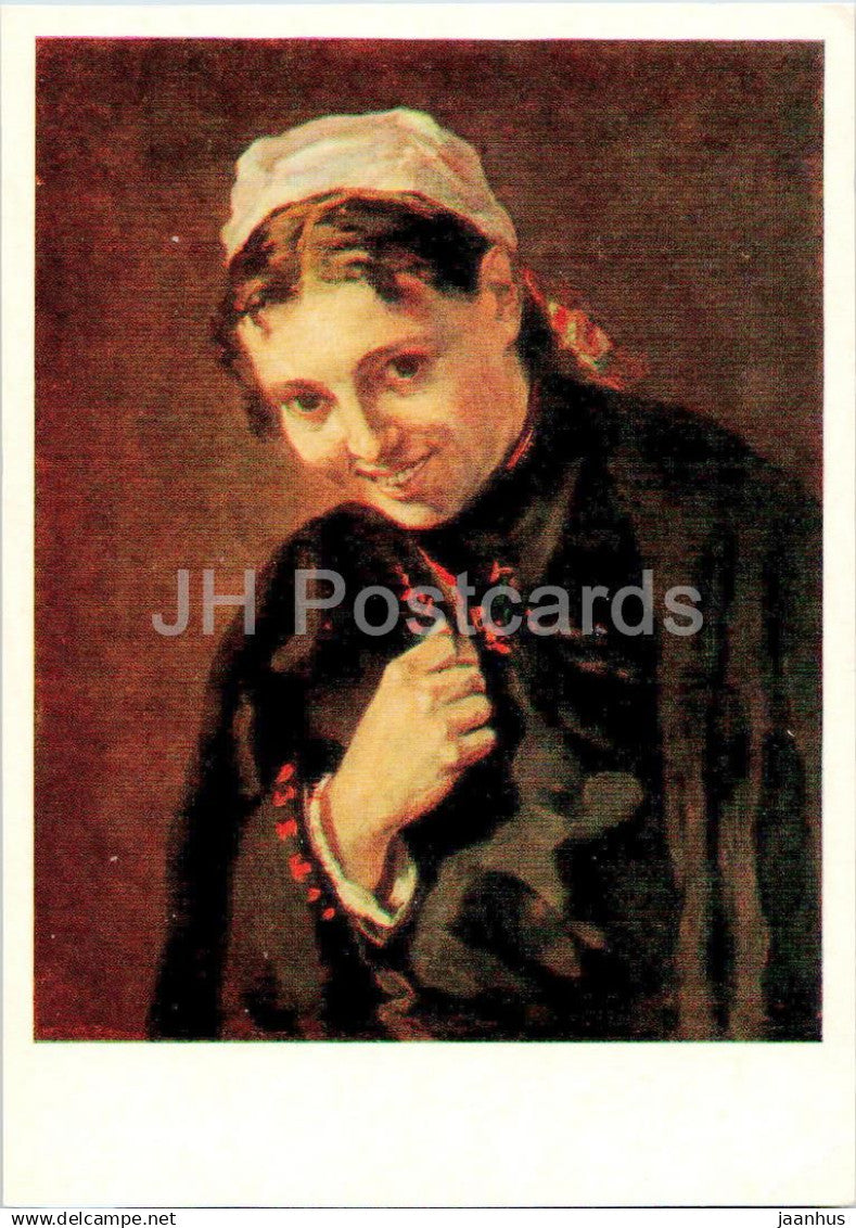 painting by N. Kasatkin - Miner Woman - Russian art - 1980 - Russia USSR - unused - JH Postcards