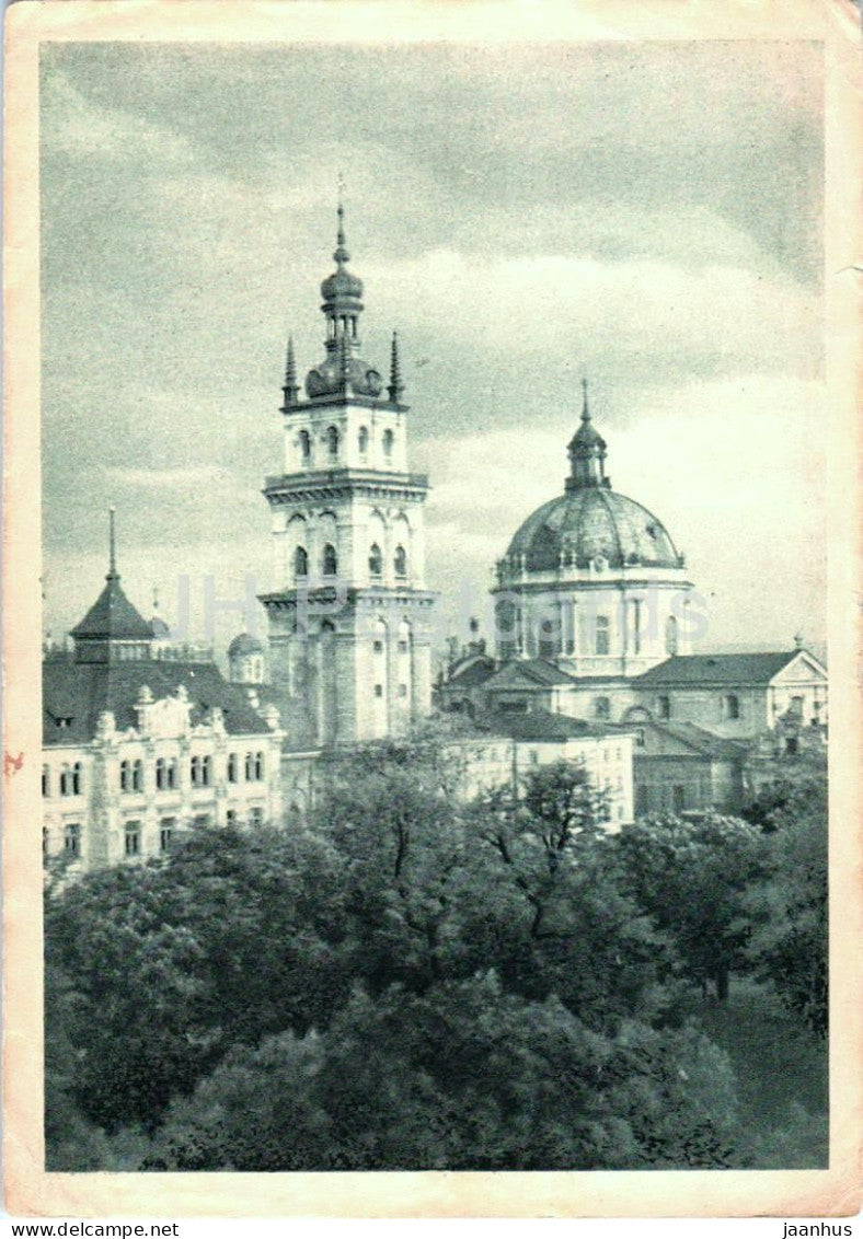 Lemberg - Lviv - Gr. kat. Maria Kirche und Dominikaner Kirche - cathedral - old postcard - 1944 - Ukraine - JH Postcards