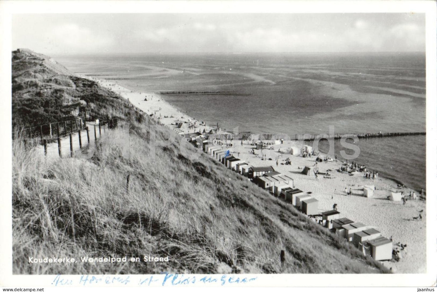 Koudekerke - Wandelpad en Strand - walking path and beach - dunes beach seaside - old postcard 1965 - Netherlands - used - JH Postcards