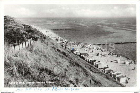 Koudekerke - Wandelpad en Strand - walking path and beach - dunes beach seaside - old postcard 1965 - Netherlands - used - JH Postcards