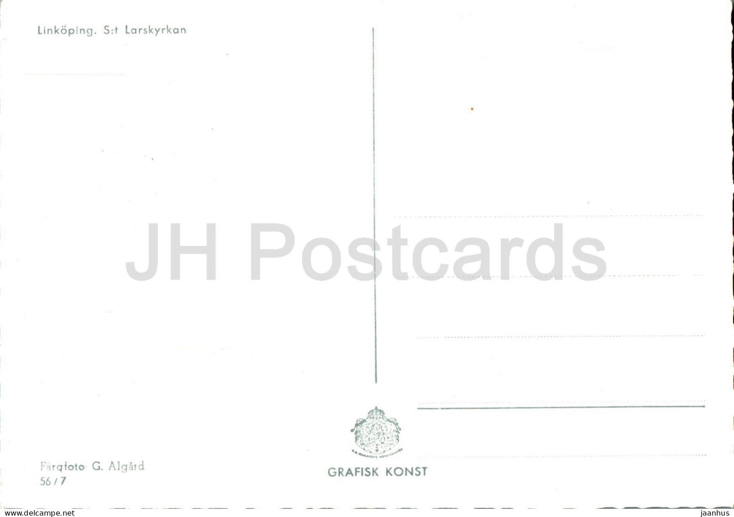 Linkoping - St Larskyrkan - church - 56/7 - Sweden - unused