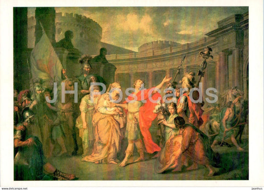 painting by A. Losenko - Hector farewell to Andromache - Russian art - 1981 - Russia USSR - unused - JH Postcards