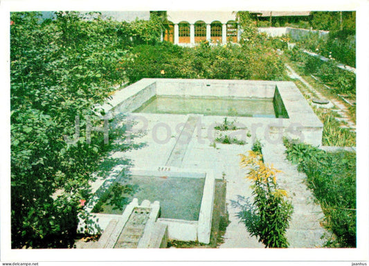 Bakhchisaray Historical Museum - pools garden - Crimea - 1973 - Ukraine USSR - unused - JH Postcards