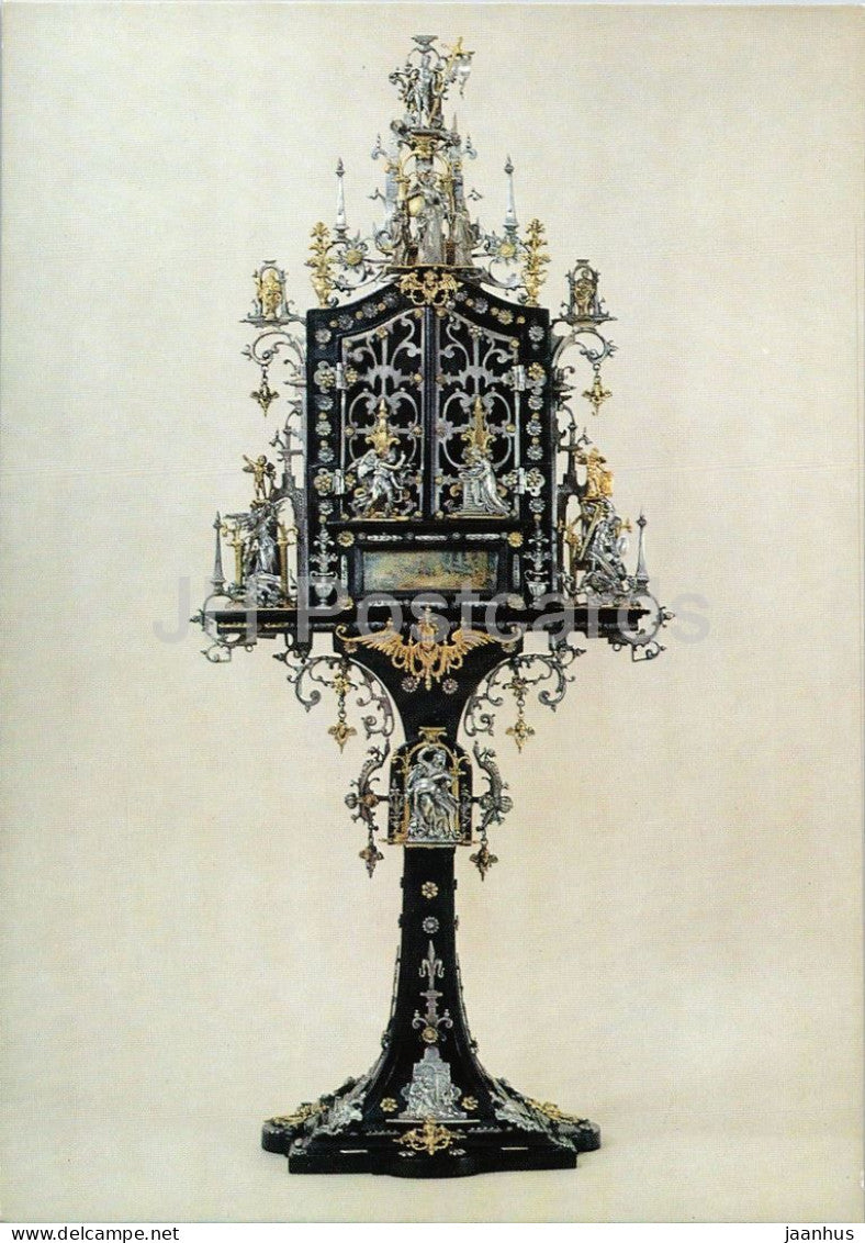 silver altarpiece by Matthias Wallbaum and Anton Mozart - Flugelaltarchen - Augsburg 1600 - Germany - unused - JH Postcards