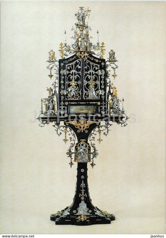 silver altarpiece by Matthias Wallbaum and Anton Mozart - Flugelaltarchen - Augsburg 1600 - Germany - unused - JH Postcards
