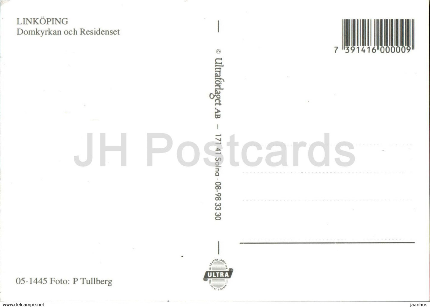 Halsning fran Linkoping - Domkyrkan och Residenset - église - multiview - 05-1445 - Suède - inutilisé 