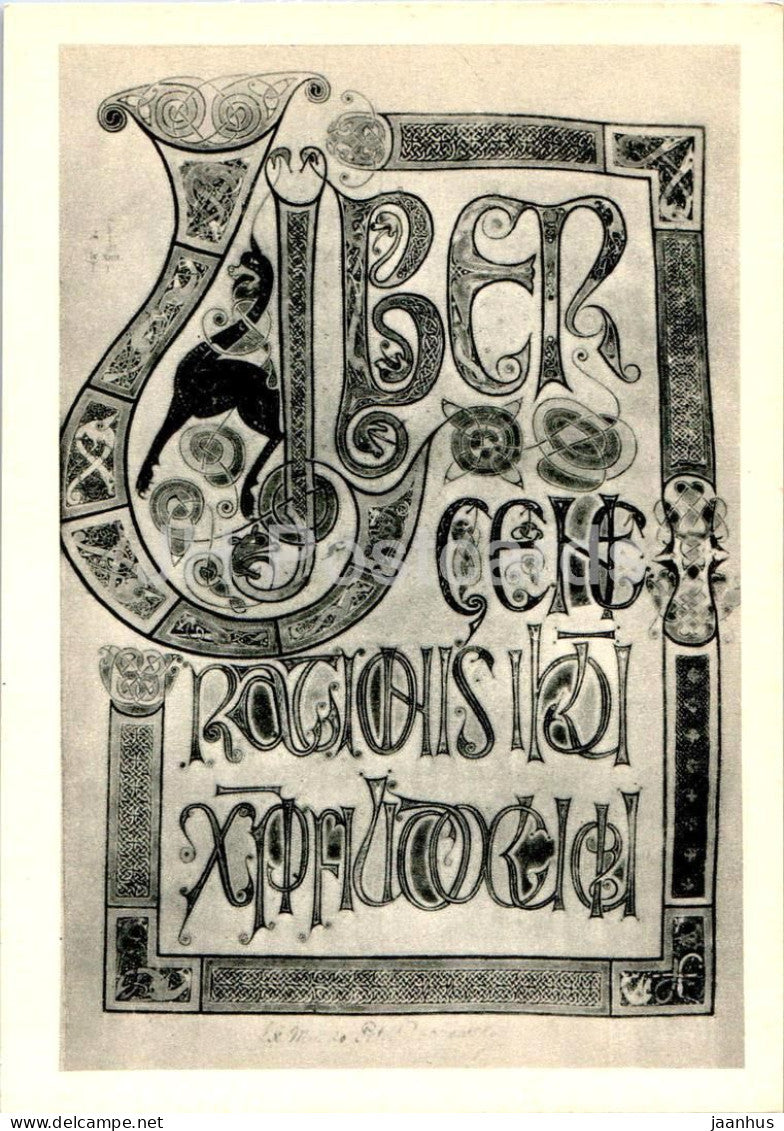 miniature - Leningrad Gospels - book - 1967 - Russia USSR - unused - JH Postcards