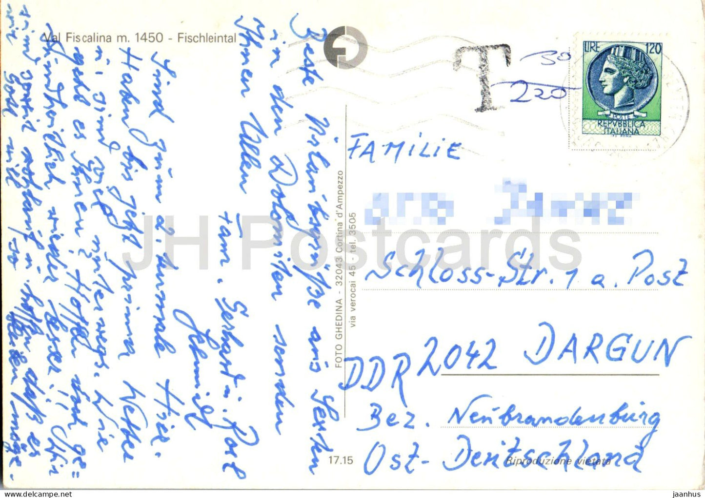 Val Fiscalina m. 1450 - Fischleintal - Fischleinboden - Alps - Dolomites - climbing - multiview - 1715 - Italy - used