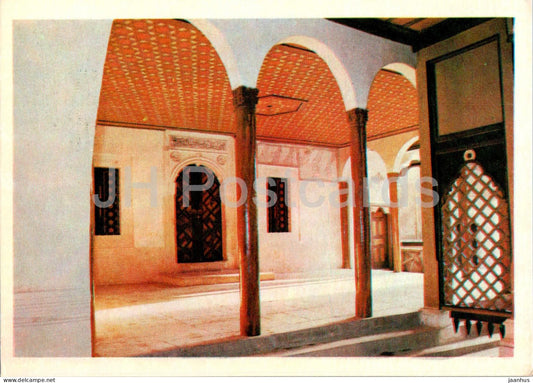Bakhchisaray Historical Museum - arcade in front of the entrance to the hall - Crimea - 1973 - Ukraine USSR - unused - JH Postcards