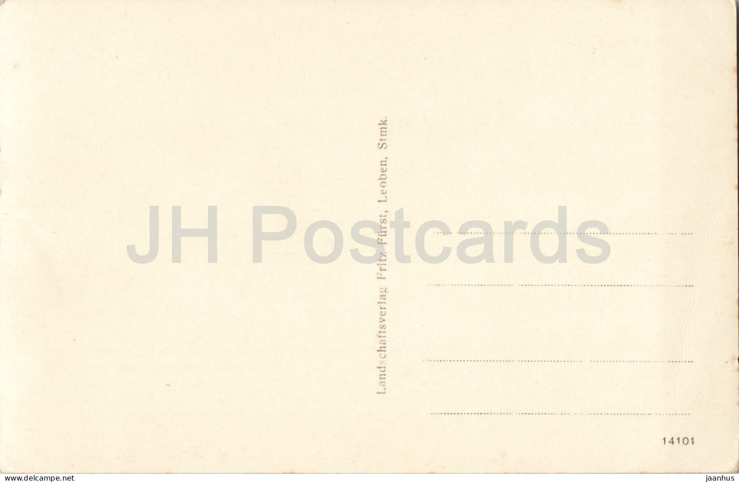 Leoben - city view - winter - mountains - 14101 - old postcard - 1930s - Austria - unused