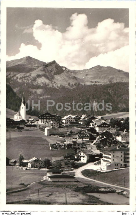 Berwang in Tirol 1336 m mit Abendspitze und Galtjoch - alpine village - 148 - old postcard - 1959 - Austria - used - JH Postcards