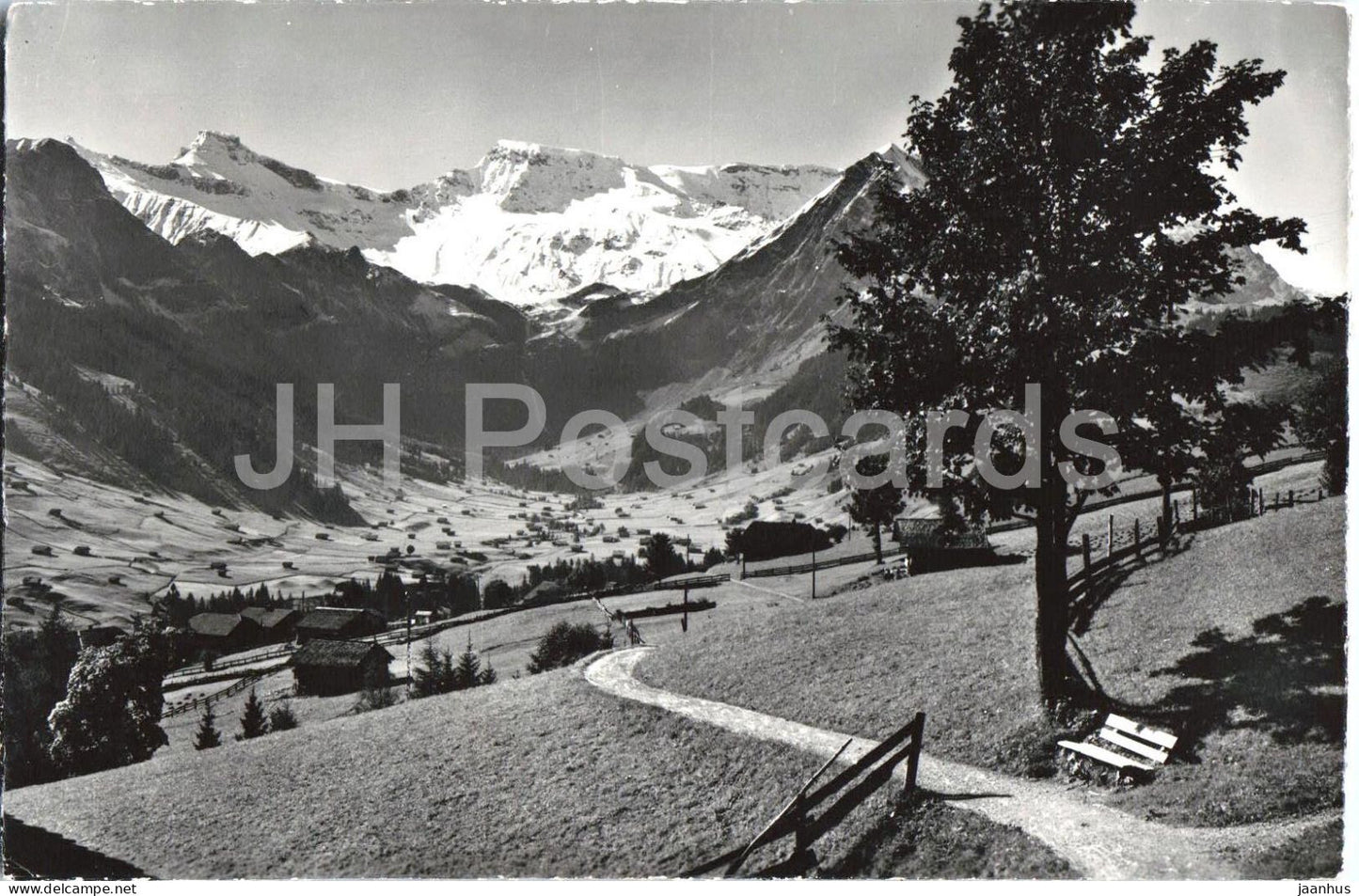 Adelboden Hornliweg Steghorn u. Wildstrubel - Alps - mountains - 5921 - 1962 - Switzerland - used - JH Postcards