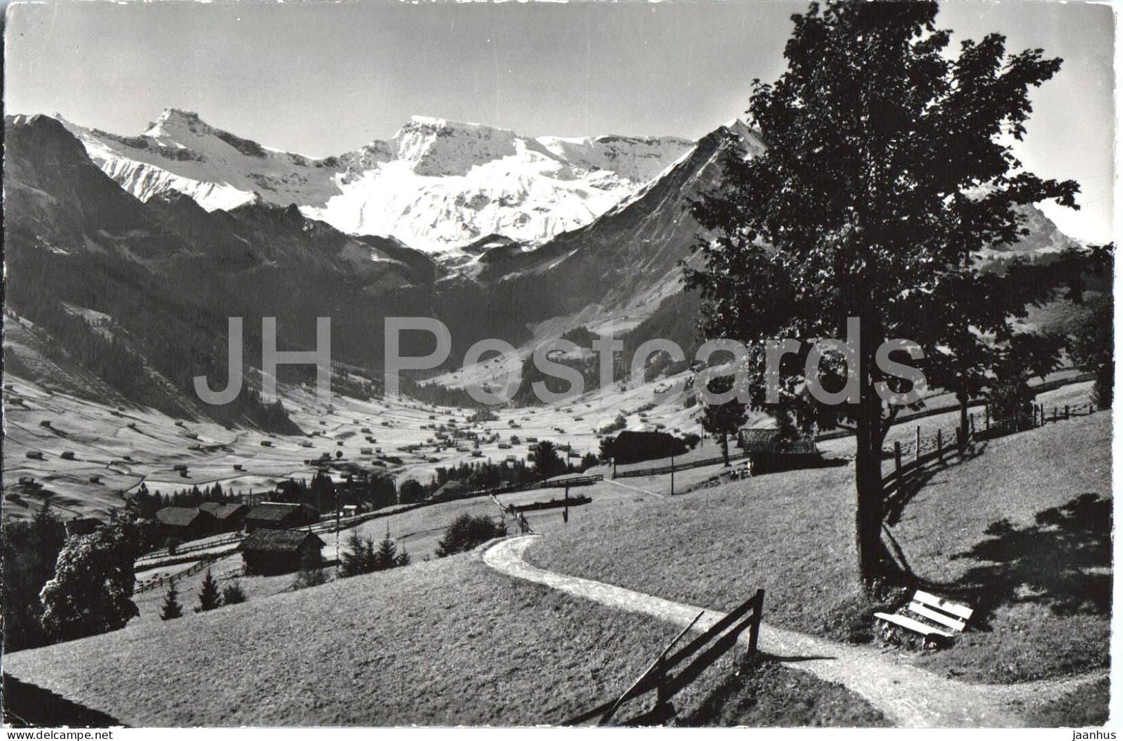 Adelboden Hornliweg Steghorn u. Wildstrubel - Alps - mountains - 5921 - 1962 - Switzerland - used - JH Postcards