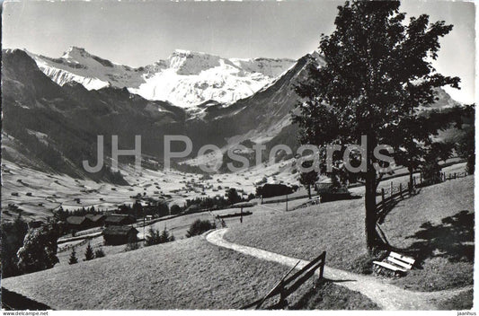 Adelboden Hornliweg Steghorn u. Wildstrubel - Alps - mountains - 5921 - 1962 - Switzerland - used - JH Postcards