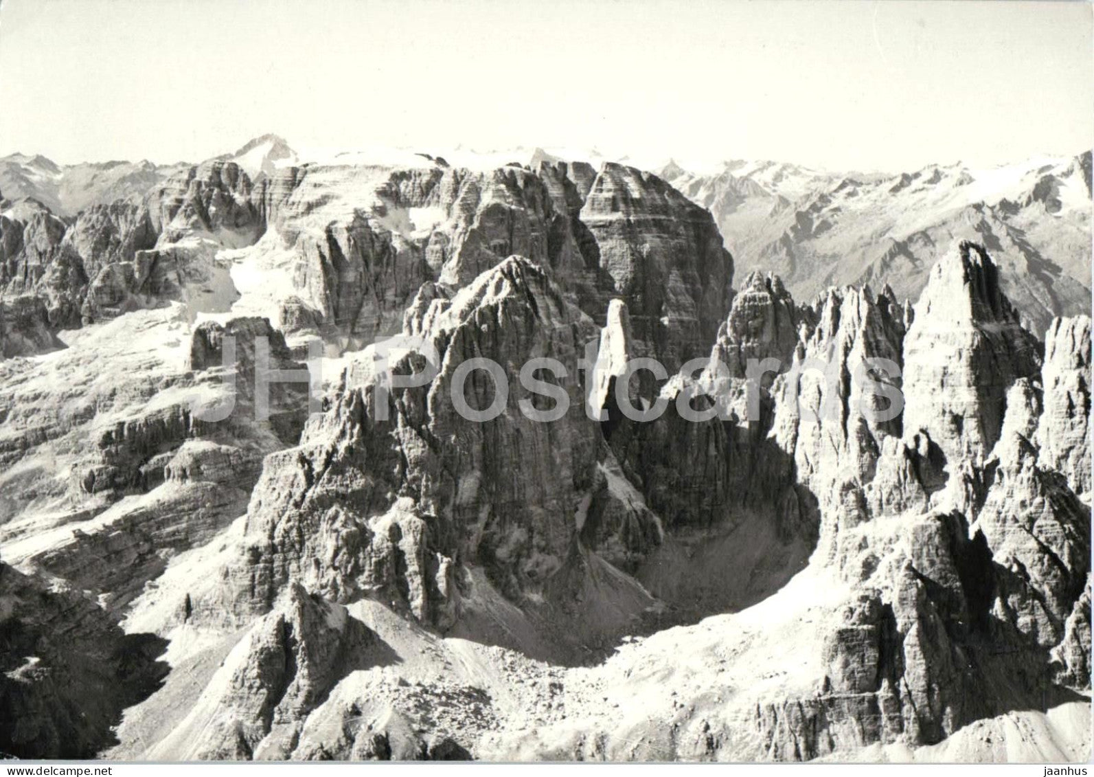 Gruppo di Brenta - Parte centrale da Est - mountains - Alps - Dolomites - old postcard - Italy - used - JH Postcards