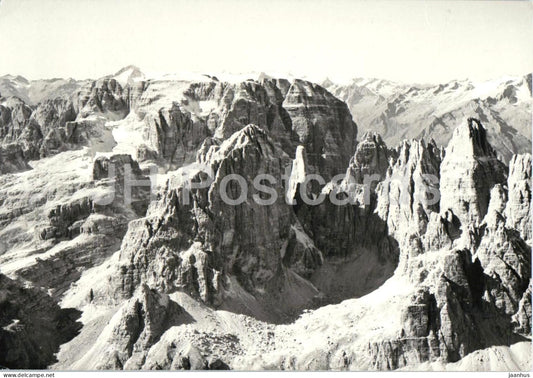Gruppo di Brenta - Parte centrale da Est - mountains - Alps - Dolomites - old postcard - Italy - used - JH Postcards
