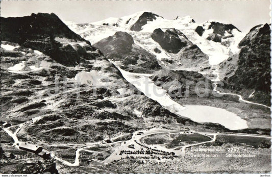 Restaurant Sustenpasshohe 2262 m - Gwachtenhorn Steingletscher - Alps - 2910 - old postcard - 1951 - Switzerland - used - JH Postcards