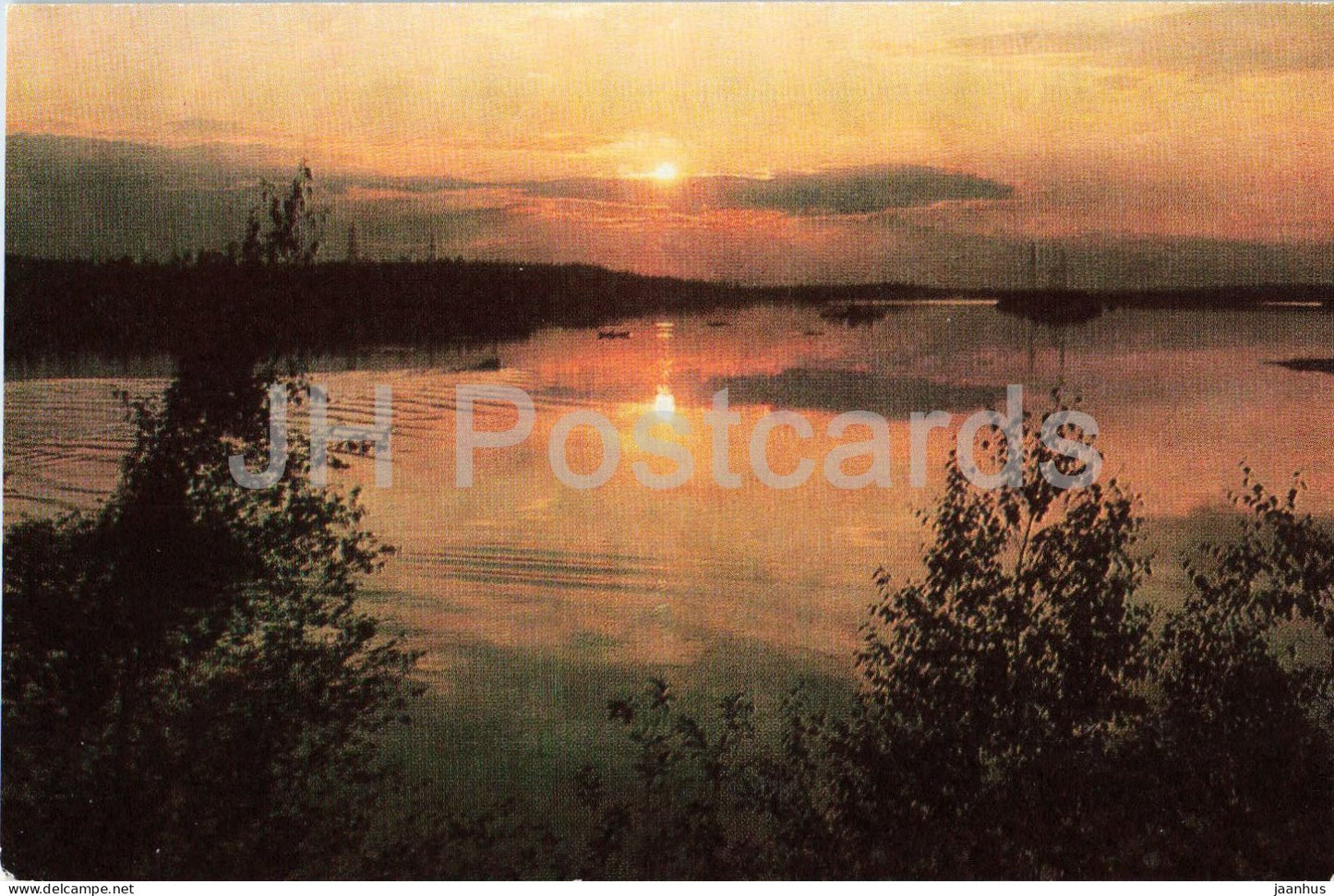 Monchegorsk - on Lake Imandra - landscape - 1977 - Russia - USSR - unused - JH Postcards