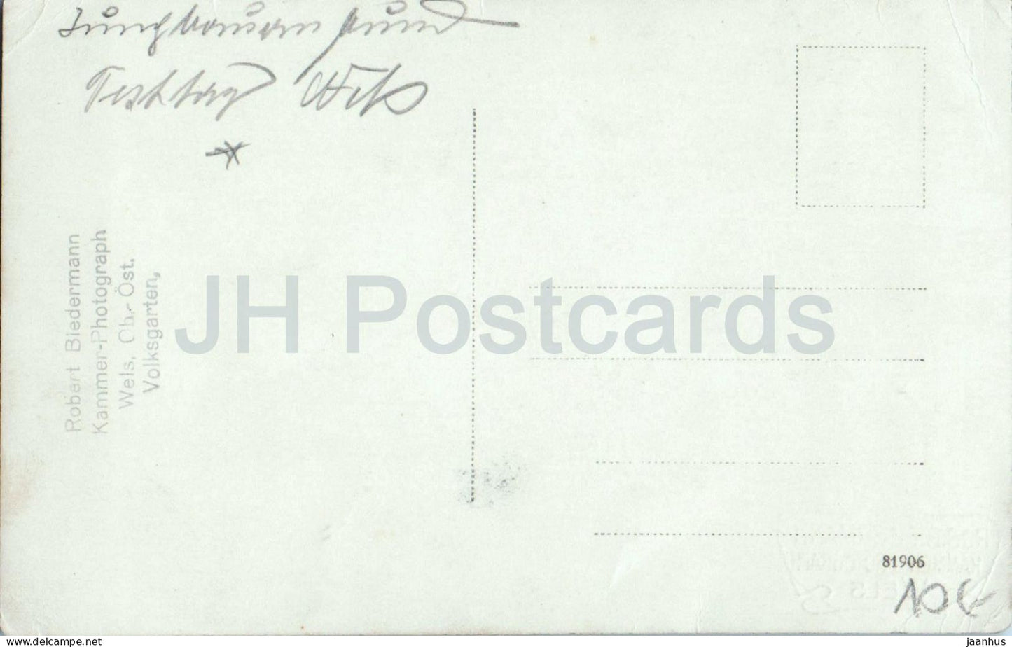 Wels - Sanger auf dem Stadtplatz - hommes chantant - Robert Biedermann - carte postale ancienne - Autriche - utilisé 