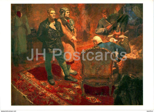 painting by B. Ioganson - Interrogation of Communists - Russian art - 1981 - Russia USSR - unused - JH Postcards