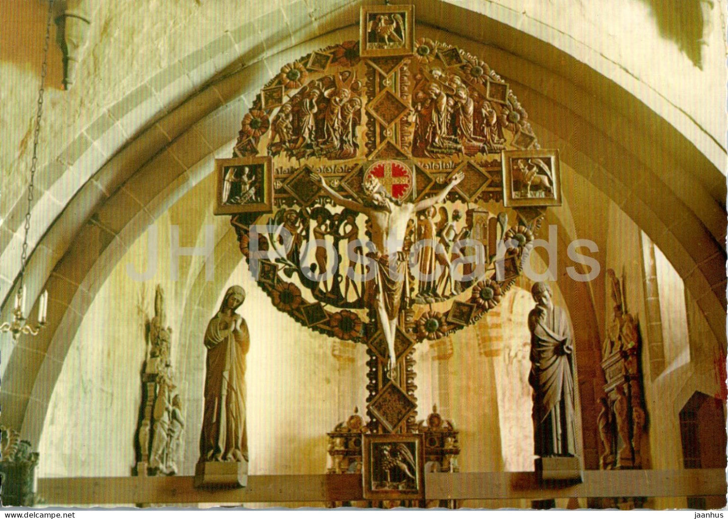 Oja Kyrka - Ojacrucifixet - crucifix - interior - church - Gotland - 5830 - Sweden - unused - JH Postcards