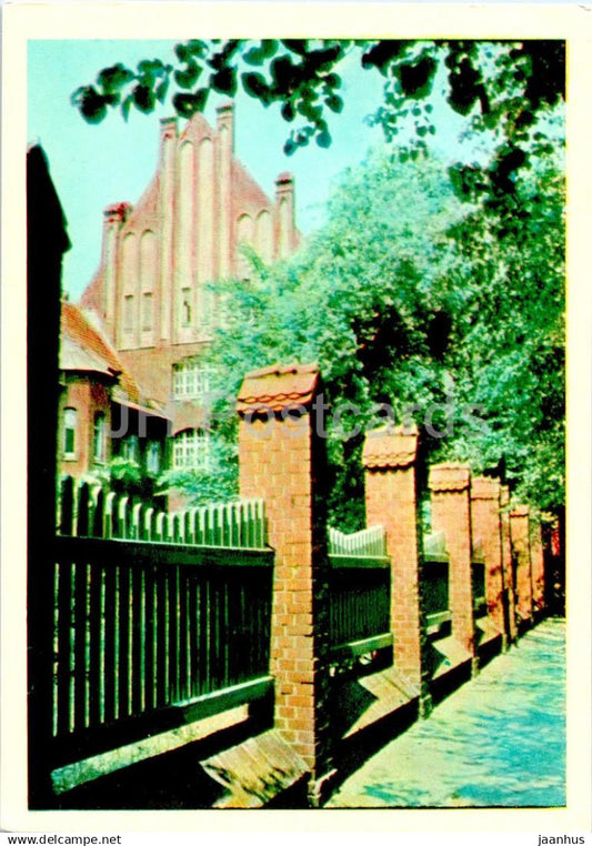 Klaipeda - Gothic romance in Salomeja Neris Street - 1968 - Lithuania USSR - unused - JH Postcards