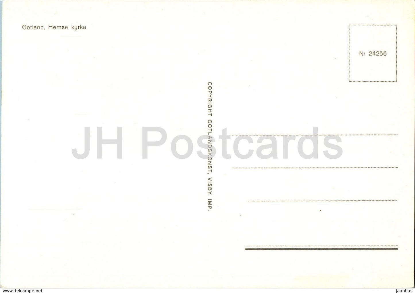 Hemse Kyrka - église - Gotland - 24256 - Suède - inutilisé 