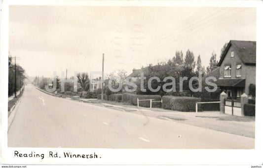 Reading Road Winnersh Berkshire - village street - old postcard - 1954 - England - United Kingdom - used - JH Postcards