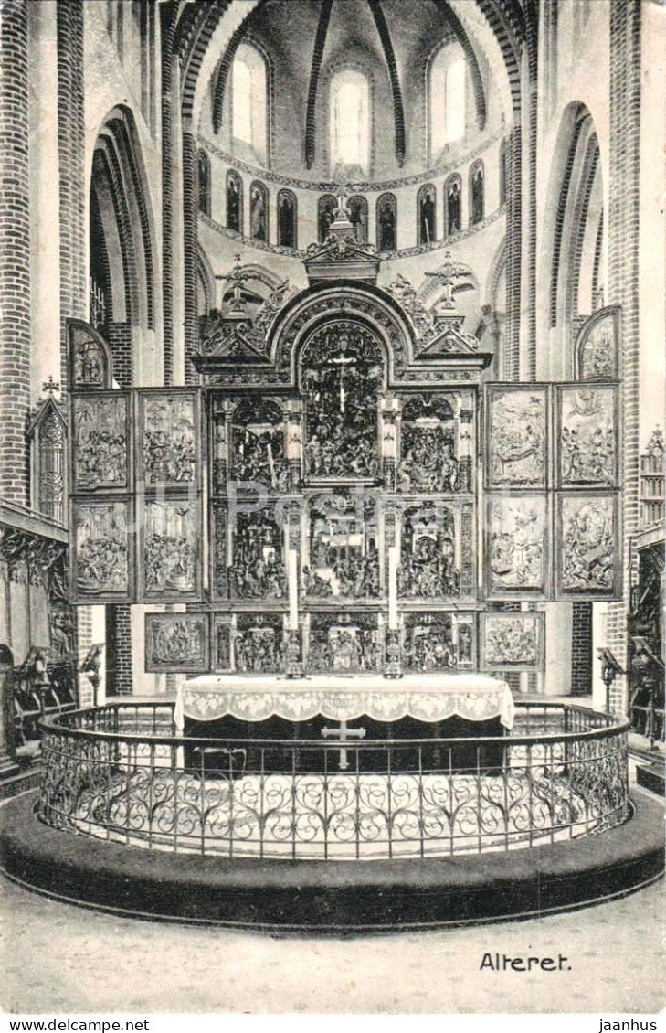 Roskilde Domkirke - Alteret - Roskilde Cathedral - The Altar - old postcard - 1910 - Denmark - used - JH Postcards