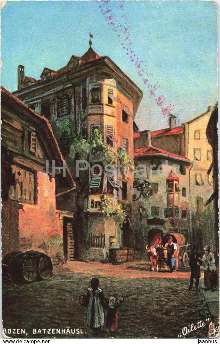 Bozen - Batzenhausl - Bolzano - Batzenhausl - tavern - Oilette - Zensurstelle - old postcard - 1910s - Italy - used - JH Postcards