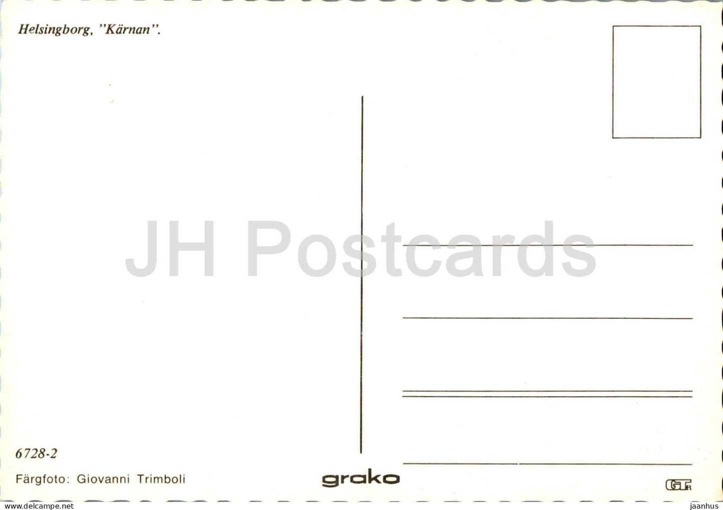 Helsingborg - Karnan - 6728-2 - Sweden - unused