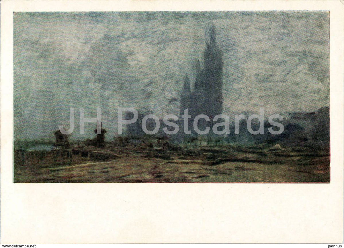 painting by Charles-Francois Daubigny - London - French art - 1960 - Russia USSR - unused - JH Postcards