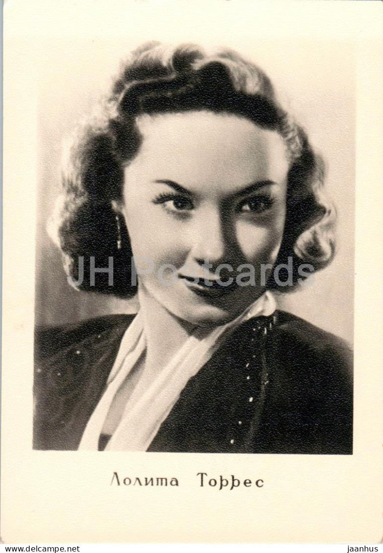 Lolita Torres - Argentine movie actress - 1960 - Russia USSR - unused - JH Postcards