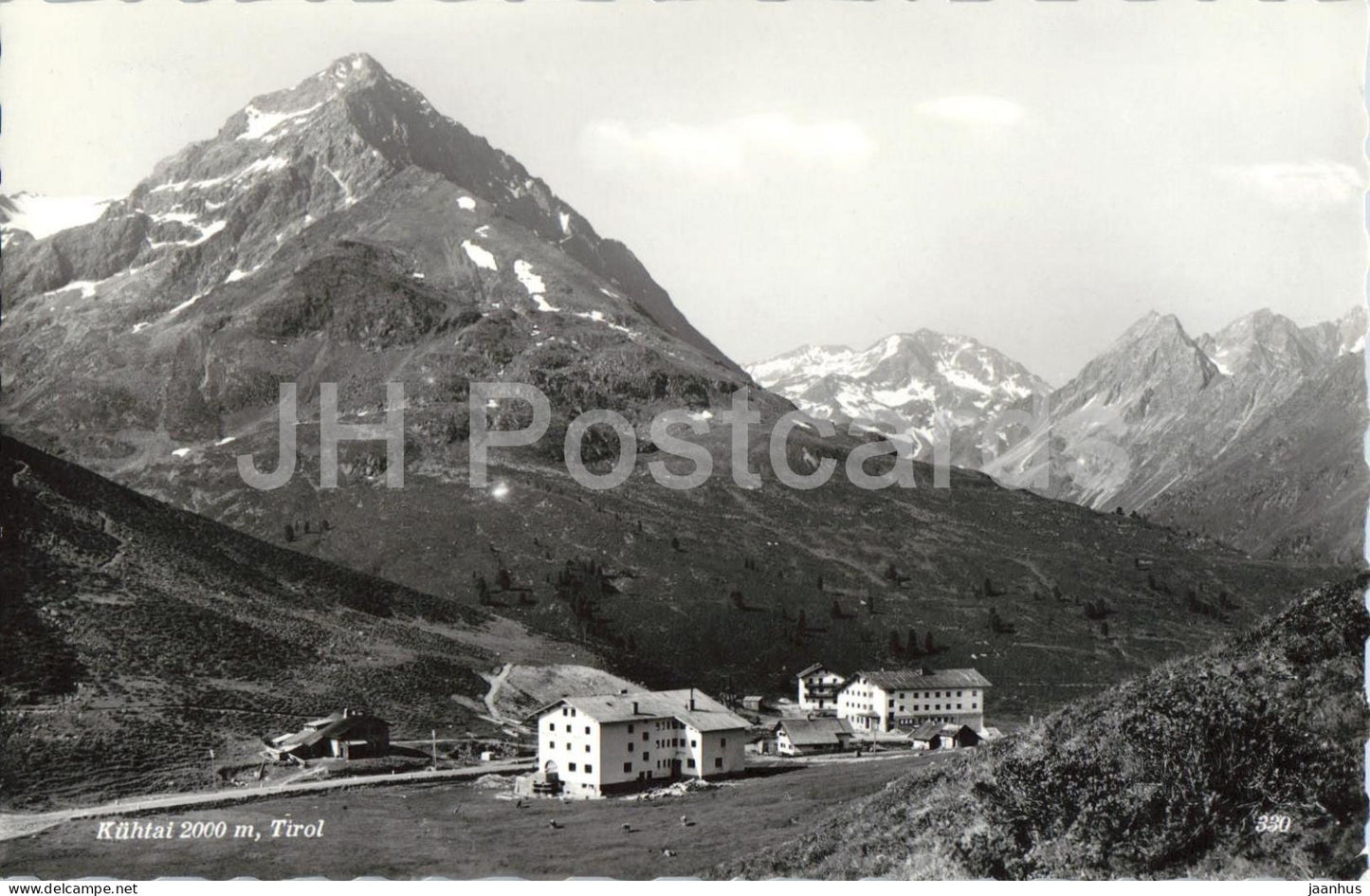 Kuhtai 2000 m - Tirol - mountain village - alpine resort - mountains - 330 - old postcard - Austria - used - JH Postcards
