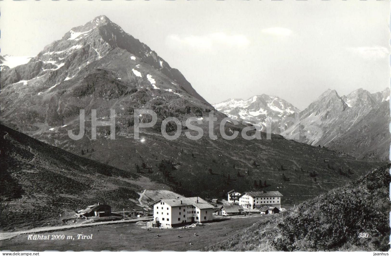 Kuhtai 2000 m - Tirol - mountain village - alpine resort - mountains - 330 - old postcard - Austria - used - JH Postcards