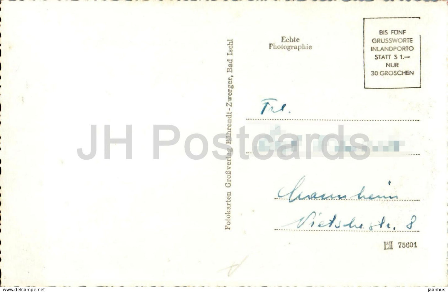 Naturfreundehaus am Feuerkogel - mountain hut - Alps - mountains - 75601 - old postcard - 1950s - Austria - used