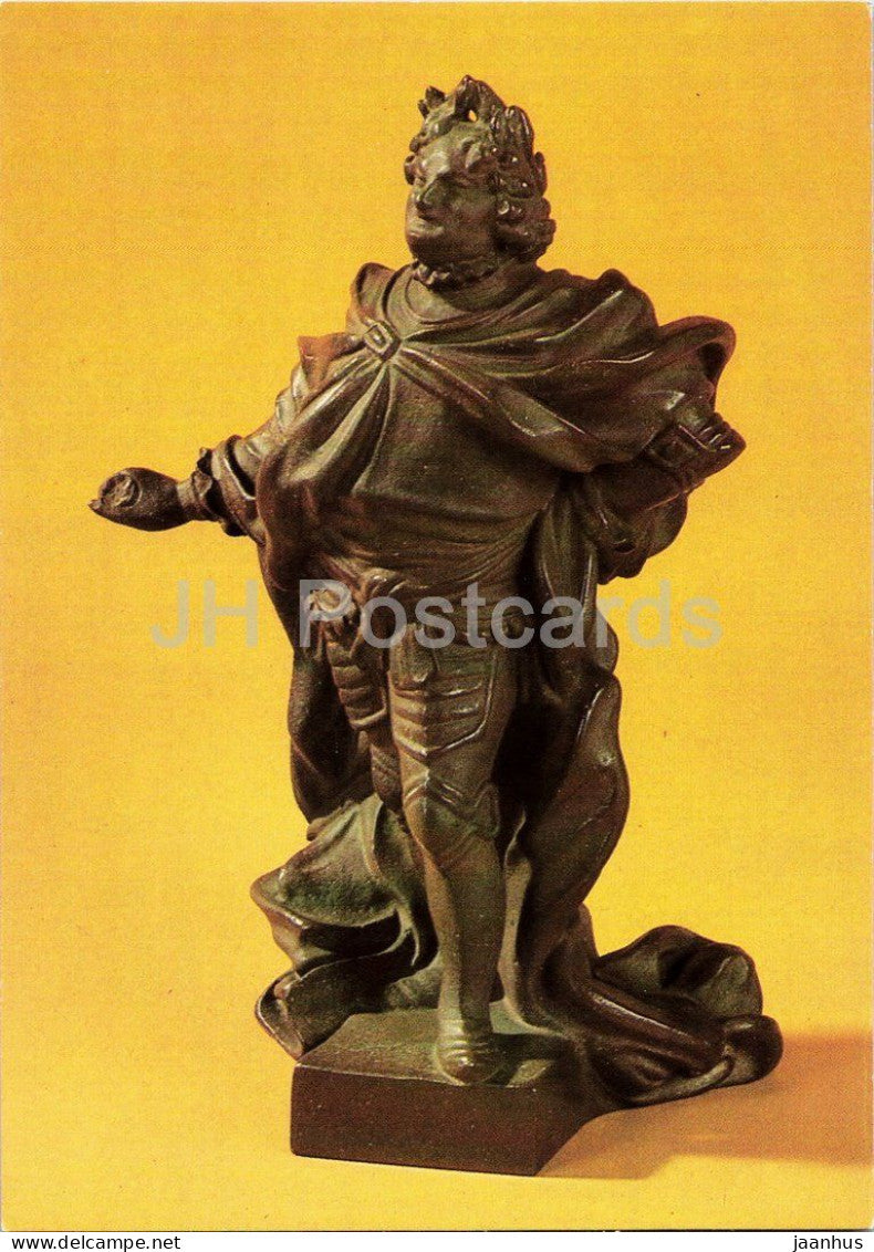 Meissen porcelain - August der Starke - Augustus the Strong statuette - applied art - 1981 - Germany DDR - unused - JH Postcards