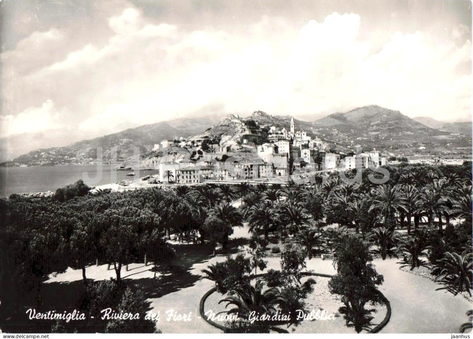 Ventimiglia - Riviera dei Fiori - Nuovi Giardini Pubblici - seaside town - Garden - 83 - old postcard - Italy - unused - JH Postcards