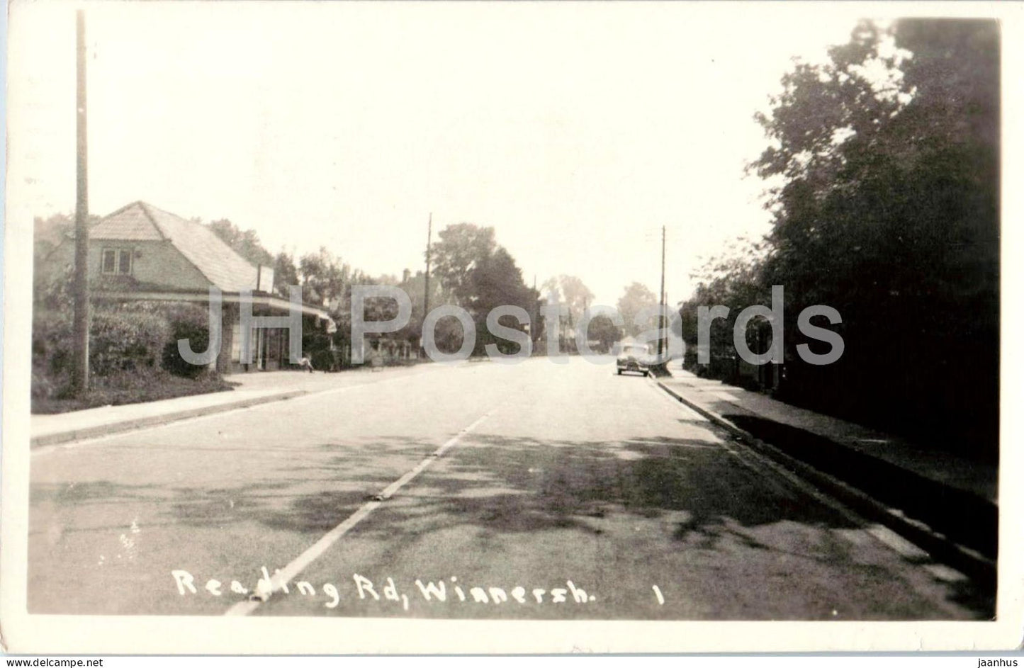 Reading Road Winnersh Berkshire - village street - old postcard - 1957 - England - United Kingdom - used - JH Postcards