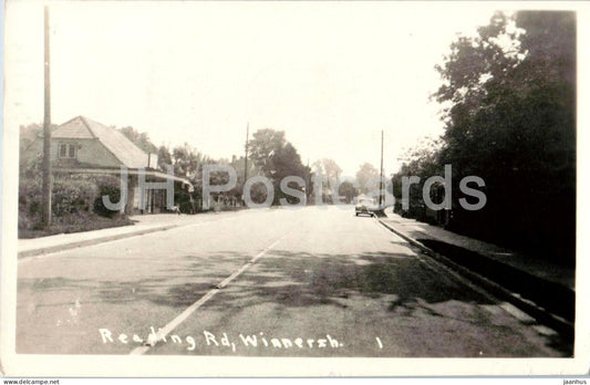 Reading Road Winnersh Berkshire - village street - old postcard - 1957 - England - United Kingdom - used - JH Postcards