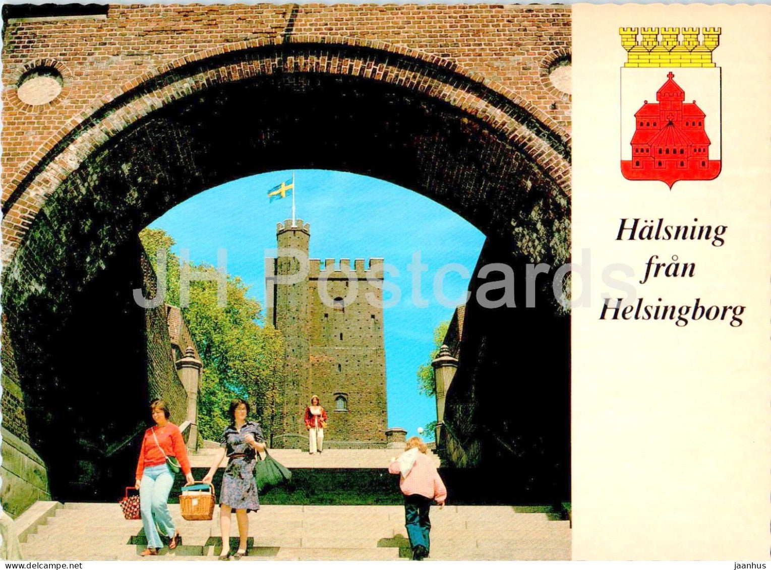 Halsning fran Helsingborg - 4278 - Sweden - unused - JH Postcards