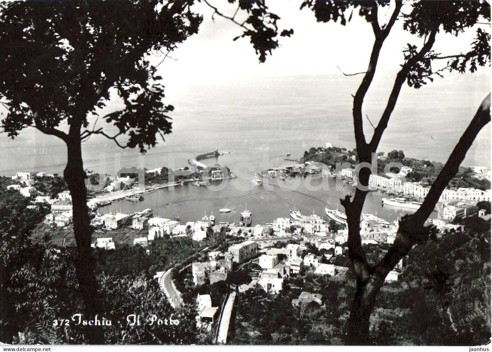 Ischia - Il Porto - port - island - harbor - boats - panorama - Campania - 372 - 1964 - Italy - used - JH Postcards